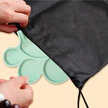 Paleta de pintura de silicona con diseño de compartimentos, fácil de lavar, bandeja dispensadora de pigmentos con soporte para bolígrafo, suministros de pintura