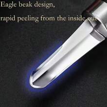 不锈钢虾仁去筋器 - 专业海鲜清洁和剥皮工具,高效去筋去筋 - 适用于餐厅、家庭厨房、海鲜市场,快速处理虾、龙虾、螃蟹、龙眼去核,易于清洁,厨房小工具 - 彩色 - 查看 4