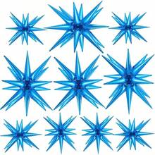 Yanlin Globos para de Cumpleanios 106 Piezas, Juego de Globos Decoraciones para Fiestas, Kit de Guirnalda de Globos Azules Globos Metálicos para Cumpleaños Revelación de  Graduación Año - 10 piezas azules - Ver 2