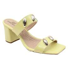 Sandália Feminina Tamanco Salto Baixo Grosso Fashion Dia a Dia Confort 1599