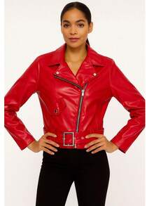 Women Lightweight Jackets - Red - View 3