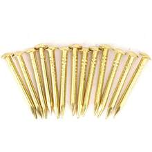 Brass Panel Pins 15Mm Escutcheon,100 Piezas de Clavo de Cabeza Redonda Bisagra de Muebles de Latón Accesorios de Hardware 10Mm/15Mm/18Mm/22Mm 15Mm de Longitud(18mm de largo) - 10 mm de largo - Ver 12