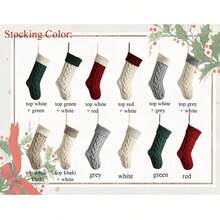 Embroidered Christmas Stockings With Name, Personalized Christmas Stockings, Family Knitted Christmas Stockings, 2025 Custom Christmas Gifts - Multicolor - View 6