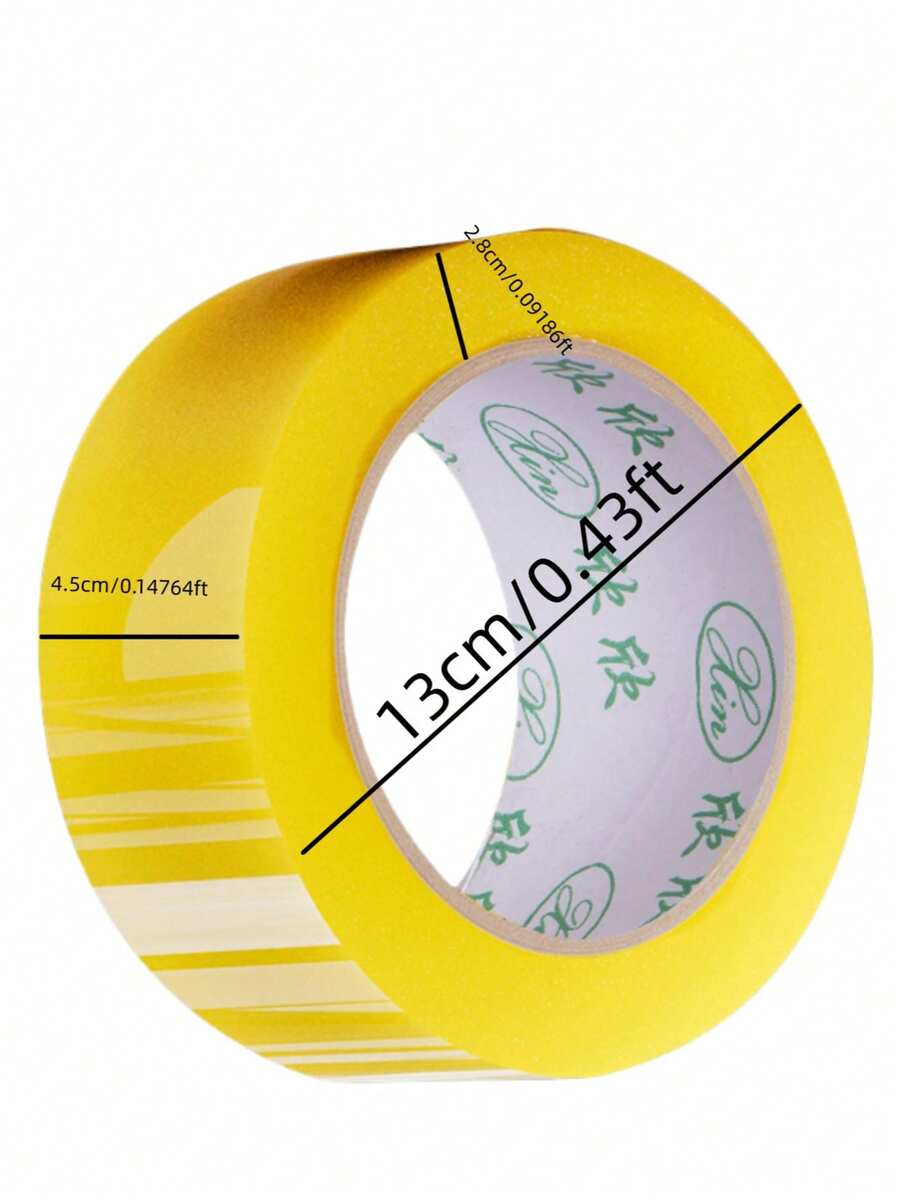 1pc Heavy Duty Clear Packing Tape, 4.5cm Width X 180m Length, Strong Adhesive Suitable For Gift Box Packaging, Transportation, Waterproof OPP Material - Round - View 1