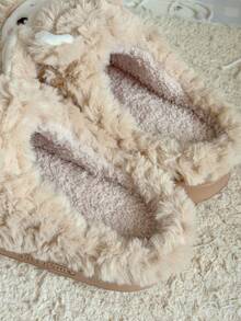 Damskie pluszowe kapcie z motywem owcy z kreskówek, słodkie, materiałowe, na Halloween, do wnętrz, na zimę, grube, na imprezę i do domu