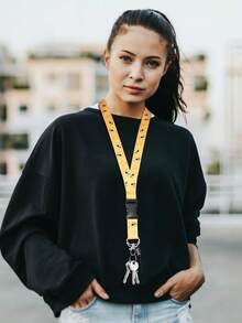 1 件可爱蜜蜂教师颈绳，适用于证件卡夹、钥匙、钥匙扣，带金属钥匙圈、手机绳，黄色涤纶手机挂绳项链，适用于证件卡夹，送给女性、教师、学生、工作人员的绝佳礼物，是感谢老师的最佳教师节礼物，汽车配件包饰学院风哥特 Y2k - 彩色 - 查看 11