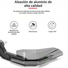 Protector de manos para manillar de motocicleta, funda protectora a prueba de viento para manillar, Puños, Paramanos - Gris - Ver 4