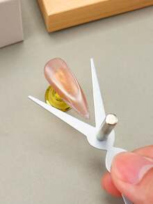 FULL BEAUTY 3D双头美甲贴纸，法式猫眼磁性效果，二合一磁性美甲贴纸，凝胶指甲油，美甲配件工具套装 - 彩色 - 查看 4