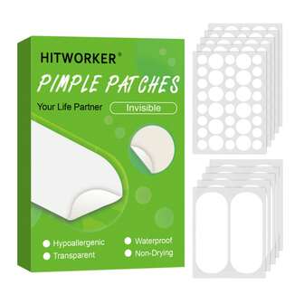 195PCS The Hydrocolloid Gel Oversized Patch Effectively Covers Redness, Swelling And Pustules, And Can Be Used Day And Night For All Light Beige Skin