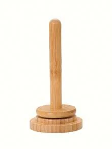 1pc Wooden Yarn Holder,Desktop Yarn Spool Stand,Minimalist Style Spool Storage Rack,Rotating Wooden Winder,The Perfect Knitting Accessory For Spinning Threads, Wood Yarn Holder With Twirling Mechanism Classic, Knitting Embroidery Accessory, Craft Sewing Supplies - 彩色 - 查看 6
