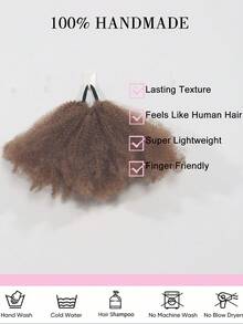 1PC Afro Twist Synthetic Braiding Hair Extensions Braids Fake Hair KIDS - Multicolor - View 4