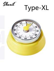 shoxil 1Pc Magnetic Kitchen Timer, Mechanical Timer, Time Reminder, Suitable For Baking And Kitchen Use