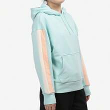 PUMA 女款跑步训练卫衣，舒适宽松休闲套头衫 534164 - 青色 - 查看 2