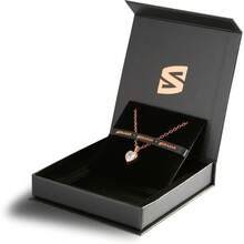 SERASAR Premium Necklace Women 925 Sterling Silver 18 Carat  Plating Adjustable Length Four Colors Jewelry Box Included