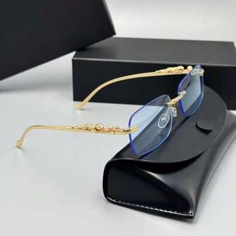 1 Pair Unisex Square Transparent Lens Fashion Glasses, Suitable For Daily Matching, Solid Color Retro Accessory Glasses, All Seasons