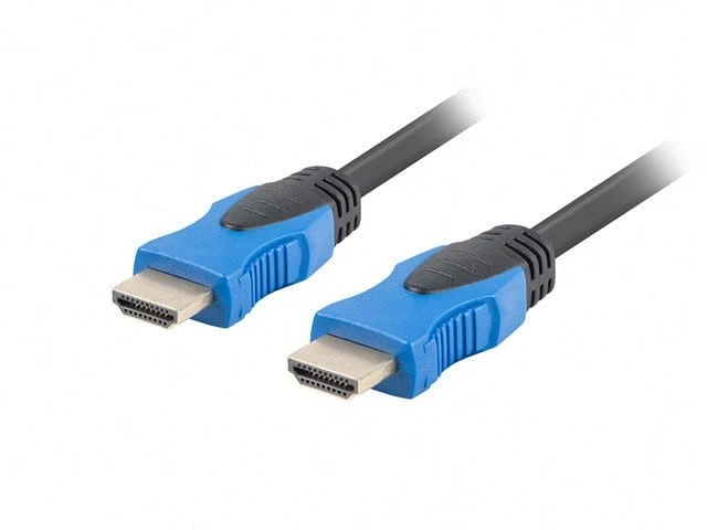 Câble HDMI Lanberg CA-HDMI-20CU-0100-BK 10 m HDMI type A (standard) Noir - Bleu azur - Voir 1