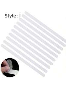 24pcs Clear Anti-Slip Strip Stickers For Bathroom Floor And Shower - Non-Slip Tape For Bathtub Floor - Easy To Apply And Remove - Prevents Slips And Falls, Bathroom Decor For Hotel