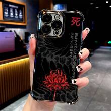 Hot Selling Tokyo Anime Ghoul Phone Case For IPhone 16, 15, 14, 13, 12, 17 Pro Max, X, XR, XS Max, 8, 7 Plus - Shockproof Transparent Soft Back Cover - màu đen - Xem 1