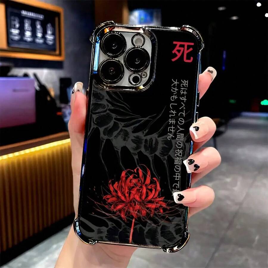 Hot Selling Tokyo Anime Ghoul Phone Case For IPhone 16, 15, 14, 13, 12, 17 Pro Max, X, XR, XS Max, 8, 7 Plus - Shockproof Transparent Soft Back Cover - màu đen - Xem 1
