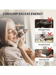 猫玩具套装，彩色羽毛，逗猫棒，铃铛毛毛虫，可替换逗猫棒头，室内外均可使用，训练，自娱自乐，缓解无聊（蓝色、黑色，替换头颜色随机）