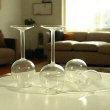 Flipglass Upside Down Wine Glass, 14 Fluid Ounce Long Stem Inverted Cocktail Glasses, Unique Fun Creative Stem Cups For Women Men Birthday Anniversary, Valentine, Christmas, Party Gift - White - View 9