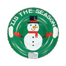 1 قطعة زلاجة ثلج قابلة للنفخ من البي في سي، مقاومة للانقلاب، سميكة، مقاومة للبرد، زلاجة ثلج للبالغين للاستخدام الخارجي، لعبة شتوية