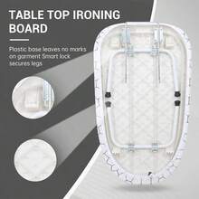 Tabletop Ironing Board 80 X 30cm Foldable Small Lightweight Compact Space Saving - Default - View 5