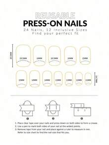 24-Piece Nail Set, All Kinds Of Press-On Nails, Nail Art Supplies - Random Delivery 1 Piece, Halloween Theme Nails (Random Delivery)