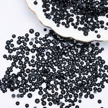 0.2厘米/0.3厘米/0.4厘米/0.5厘米 1000颗平底钻石水钻，水晶树脂钻石，DIY工艺材料，适用于杯子、玩具、鞋子、衣服装饰 - 黑色 - 查看 6