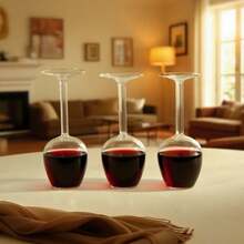 Flipglass Upside Down Wine Glass, 14 Fluid Ounce Long Stem Inverted Cocktail Glasses, Unique Fun Creative Stem Cups For Women Men Birthday Anniversary, Valentine, Christmas, Party Gift - White - View 7