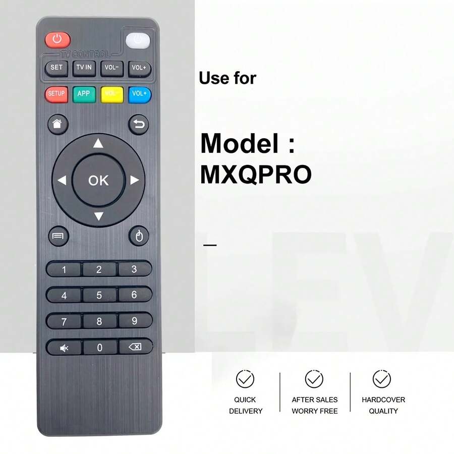 全新替换遥控器适用于 M*XQ（Amlogic S805/S905）、M*XQ 4K、M*XQ Pro、MX*Q PRO 4K、M8、M8C、M8N、M9C、M10、T95、T95M、T95N、T95X、MX9、H96、H96 Pro+（但 H96 Plus）M*XQ 安卓智能电视盒 - 黑色H96 - 查看 1