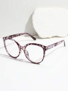 1-5pcs Women Plastic Cat Eye Frame Cheetah Print Personalized Never Outdated Minimalist Shades Basics Classy Aesthetic Basic Clear Glasses For Daily Life, Back-To-School Essentials, Reading, Street-Photography, Office Outfit Fashion Accessories