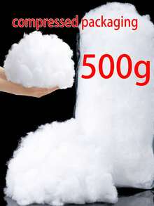 一套500克/1000克填充棉，超细羽绒棉，真空压缩丝棉，聚酯纤维填充物，适用于枕头填充 - 彩色 - 查看 10