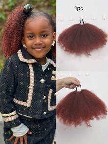 1PC Afro Twist Synthetic Braiding Hair Extensions Braids Fake Hair KIDS - Multicolor - View 5