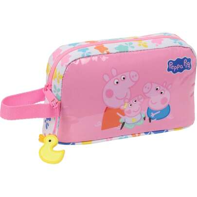  Peppa Pig "Baby Pig" Thermal Breakfast Bag For Boys And Girls - Peppa Pig Breakfast Bag With Hot-Cold Lined Interior, Side Handle And Zippered Compartment, Ideal For School Or The Park
