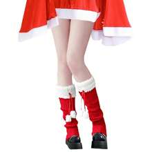 Lebaley Kawaii Leg Warmers For Girls Women - Japanese Lolita Leg Warmers Y2K Harajuku Leg Cover Stockings Kawaii Knit Socks{"Color_name":"Bow4"} - 多色16 - 查看 1