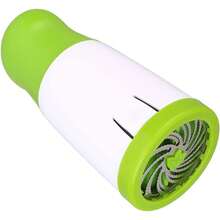 Picadora de Perejil, Ralladores Manuales Multifuncionales Seguros de Doble Hoja, Molinillo de Especias, Triturador de Perejil para Herramientas de Cocina, Molinillo de Hierbas - Verde - Ver 2