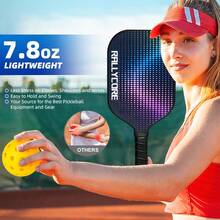 Perfect Pickleball Gift Set  Portable Kit With 2 Paddles, 4 Balls & Bag. Lightweight Travel Gear - White - View 3