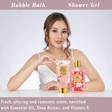 Gifts For Women Mothers Day Gifts For Mom 26Piece Luxury Bath And Body Gift Basket Set Bath Gift Set With Necklace Perfect For Christmas Birthday Gifts For Women Anniversary Holiday Gift - 紅色1 - 查看 3