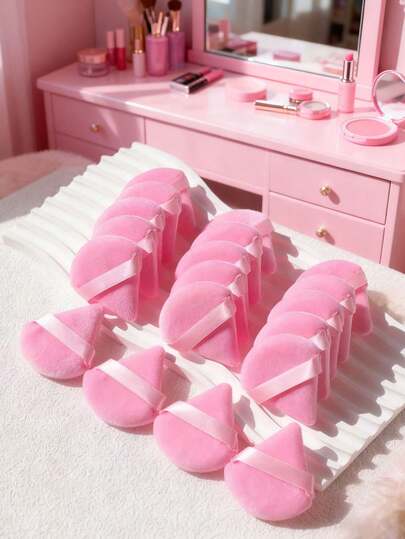 1/15 unidades de mini esponjas de pó para maquiagem - Ultra macias e fofas, sem fragrância, para pó, base, spray fixador - Ideal para maquiagem profissional e diária - Compatível com todos os tipos de bege claro, acessório de beleza, textura fofa, textura macia, mini esponja de maquiagem, aplicadores de maquiagem descartáveis, mini itens de maquiagem, produtos de maquiagem fofos, mini esponja de maquiagem, kit de maquiagem para mulheres, ferramenta de maquiagem, esponja de maquiagem com estojo, mini esponja de maquiagem, kit de maquiagem