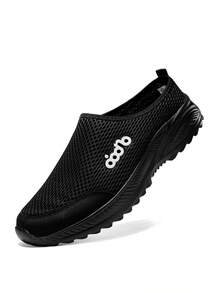 Oiaano 36-47 男士黑色凉鞋 套脚休闲运动鞋 女士拖鞋 夏季露跟透气户外步行钓鱼鞋 - 黑色 - 查看 17