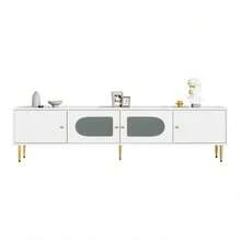Television Stands & Entertainment Centers - White + Particle Board + 70-79 Inches - View 10