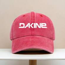 DAKINE Unisex Breathable Baseball Cap - Black Washed Textured Fabric With Bold White Print, Adjustable Fit For Outdoor Leisure, Fishing & Sun Protection - [Red] - View 5