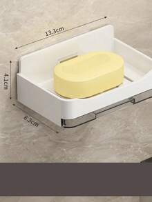 1pc Soap Holder, Soap Box. Bathroom And Toilet Wall Mounted Soap Boxes, Non Perforated Storage Shelves. Soap Box Soap Holder, Bathroom Storage&Storage. Bathroom Small Tools