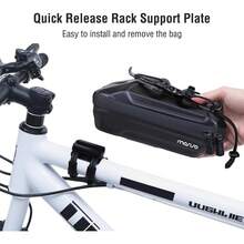 MOSISO Bolsa para Bicicleta Impermeable EVA Cuadro,Teléfono Soporte Bolso Tubo Superior para Teléfono Bicicleta Accesorios para Ciclistas de Carretera Montaña,Negro - 1 - Ver 6