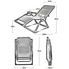 Adjustable Folding Lounge Chair - Outdoor Patio Recliner with Thick Cushion, Lounger Garden Relaxation - Un color - Ver 4