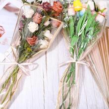 D100pcs Flower Wrapping Paper Bouquet Pink Flower Bouquet Wrapping Paper Flower Bags Kraft Bouquet Holder Flower Bar Plies Wrapping Sleeve For Graduation Wedding Birthday Gifts 17.1x11.1x3.54Inch - 粉色 - 查看 6