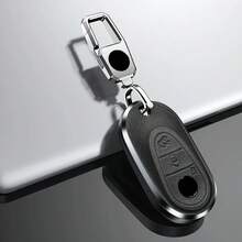 Funda de cuero de aleación para llave de coche, cubierta de carcasa para Mercedes Benz W223 Clase S300 S350 S450 S500 C300 C200 C260, accesorios de estilo - Negro - Ver 11