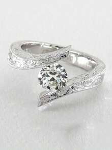 1 pieza Anillo de brazo floral elegante, adecuado para fiesta, banquete, compromiso, novia, boda, joyería de mujer, regalo del Día de San Valentín