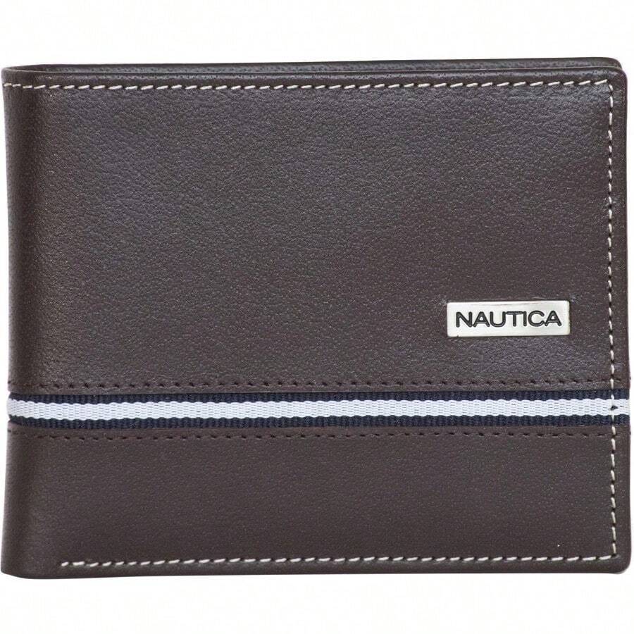 Pop Color Leather Bifold Wallet